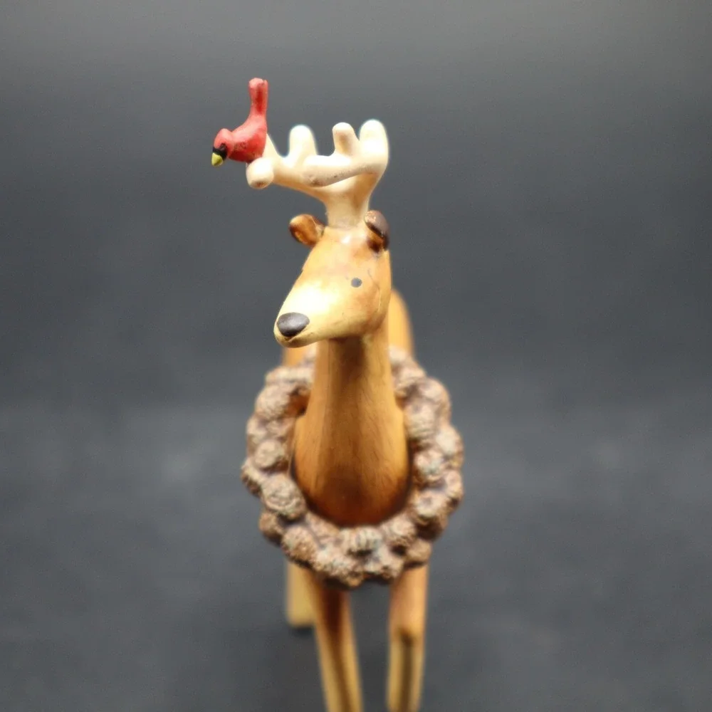 2007 Exclusive Hallmark Peaceful Animals VIP Gift Keepsake Ornament Deer & Bird